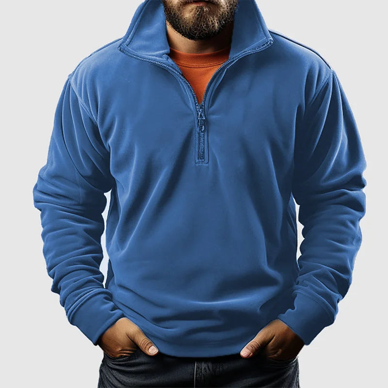Men's Cashmere Business Casual Zipper Sweater