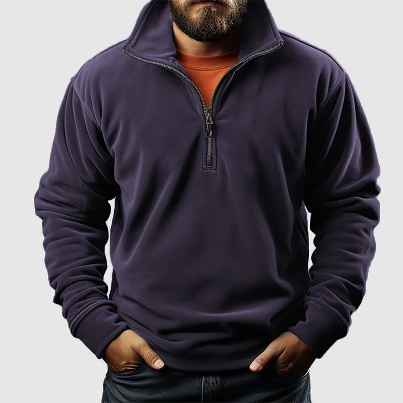 Men's Cashmere Business Casual Zipper Sweater